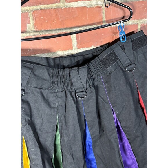 Verillas Black & Multicolor Cargo Kilt Size XL Adjustable Waist Rainbow Pride - Picture 6 of 8